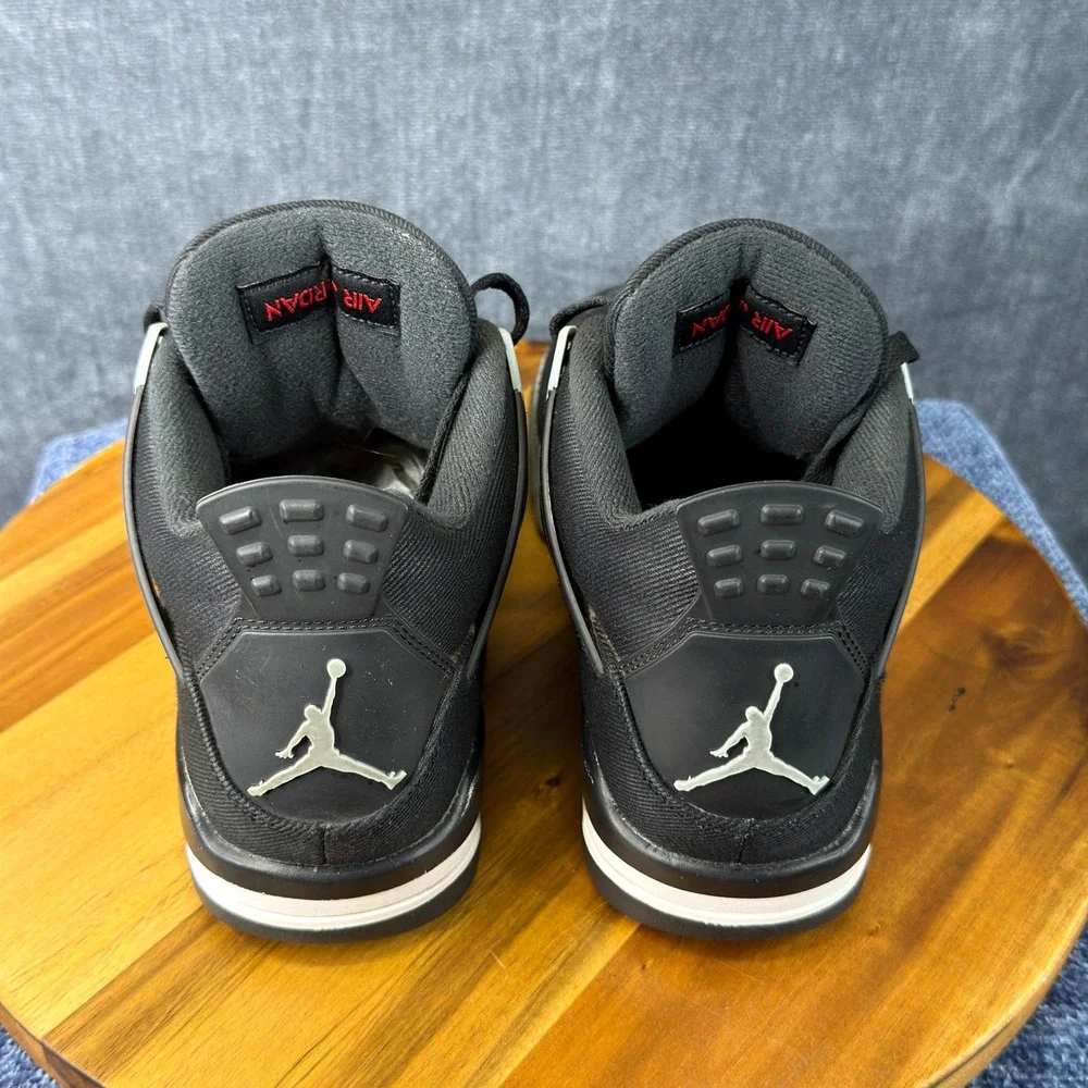 Nike Air Jordan 4 Retro SE Black Canvas DH7138-006 Mens Size 7.5 Wmns 9 Box